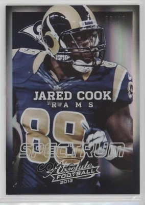 2013 Panini Absolute Spectrum Platinum /10 Jared Cook #91 - Image 1 of 2