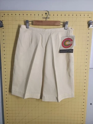 Хлопковые шорты с высокой талией Catalina кремового цвета размер 13/14 новые из старых запасов с бирками винтажные - Изображение 1 из 4