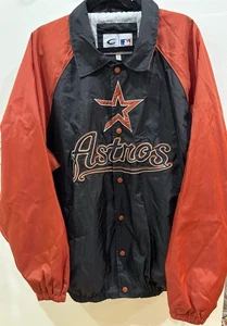 Houston Astros 2000s Logo G-III Sports Vintage Collared Windbreaker Jacket XL - Picture 1 of 17