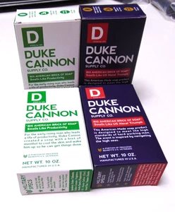 Duke Cannon SAPONE MATTONE quattro barre da 10 oz 2 varianti toelettatura militare servizio attivo - Foto 1 di 11
