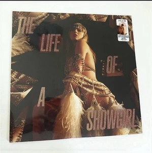 Taylor Swift The Life of a Showgirl Pink Shimmer Vinyl Target + Poster NEW - Picture 1 of 4