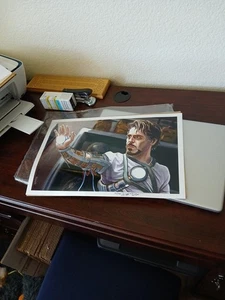 Dustin Resch Print 2011 Iron Man Numbered And Signed - Picture 1 of 7