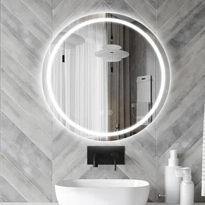 LED Bagno Specchio Rotondo 60Cm, Specchio Con Illuminazione a Colori Dimmabili E - Foto 1 di 12