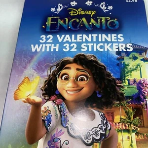 Lote de 32 tarjetas de San Valentín para niños con sello Disney Encanto Maribel Bruno - Imagen 1 de 7