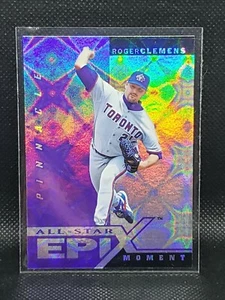 1998 Pinnacle Plus All-Star Epix Purple #E16 ROGER CLEMENS - Picture 1 of 2