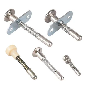 Spring Loaded Latch Pin Steel Plunger for Window Screen Small Bed Cabinet - Picture 1 of 32