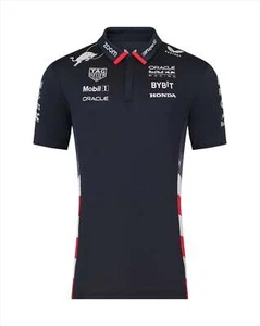 Red Bull Racing F1 Men's 2024 Special Edition America Race Team Polo Shirt- Navy - Picture 1 of 8