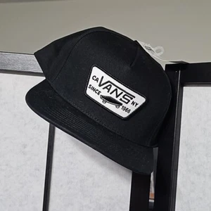 Vans Off the Wall Mütze schwarz Druckknopflasche neu mit Etikett - Bild 1 von 8