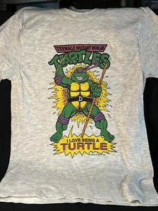 Vtg 1990 TMNT Teenage Mutant Ninja Turtles Youth L Donatello NOS T Shirt Kids Lg - Picture 1 of 6