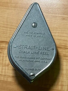 Vintage Irwin Straight-Line Chalk Line Reel Plumb Bob Metal Tool Made In USA - Picture 1 of 6