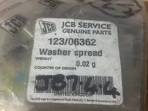 Esparcidor de lavadora JCB genuino 123/06362 - Imagen 1 de 3