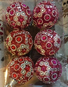 European Holiday Christmas 44 Ornaments, Classic Decor, Apple Pear Fruit Shapes - Picture 1 of 4