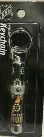 Logo Projection Flashlight Key Chain Ring Boston Bruins BRAND NEW Cover