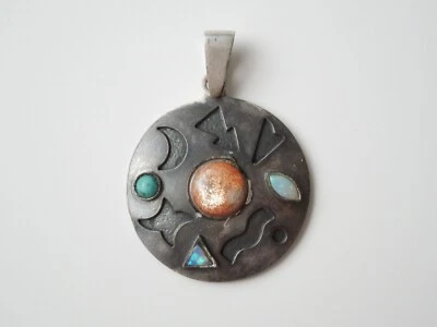 925 Ciondolo Argento Opale Turchese 8,3 G/4,2 X 3,0 CM - Immagine 1 di 4