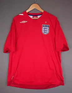VINTAGE 2006 World Cup Umbro England Away Football Soccer Jersey Men's Size XL - Picture 1 of 18
