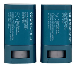 ColoreScience Total Protection Sport Stick SPF 50 Twin Pack. Sun Protection - Picture 1 of 1