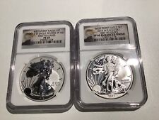 $1 West Point Silver Eagle Set 2013 NGC PF69/SP69 Early Release 2-Pc Lot  A13.33