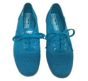 Scarpe Keds donna 8,5 occhielli in tela color verde acqua - Foto 1 di 7
