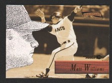 1996 PINNACLE AFICIONADO ARTIST'S PROOFS PARALLEL #66 MATT WILLIAMS SP 1:35