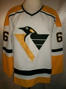 Mario Lemieux Pittsburgh Penguins White "1992-2002 Throwback" CCM NHL Jersey - Picture 1 of 2