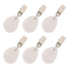 6 Pcs Tablecloth Pendant Weight Stones Clips Shower Curtain Weights Metal