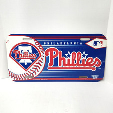 Philadelphia Phillies License Plate, Plastic, Wincraft Sports, 2006, MLB