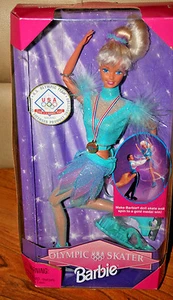 Olympiade Skater Barbie Puppe USA Olympiade 1997 - NRFB - Bild 1 von 2