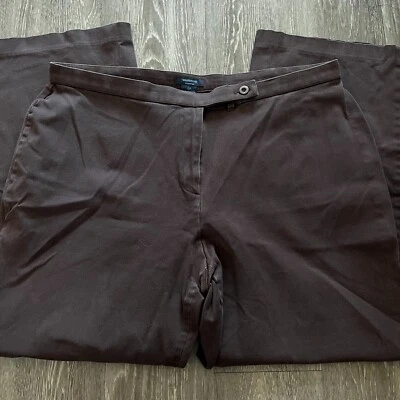 Pantalones de vestir Westbound Essentials pierna recta para mujer 18 marrón mezcla de algodón Foto 1 de 3