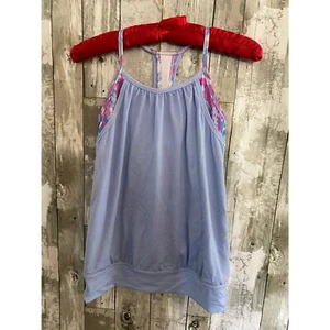 Ivivva lululemon girls blue activewear tank top 10 - Picture 1 of 6