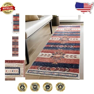 Alfombra de corredor carmesí contemporánea de 2'3" x 7'3" - Decoración del hogar elegantemente moderna - Imagen 1 de 10