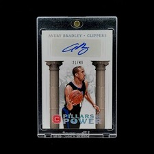 Numbered #/49 - Avery Bradley 2017-18 Cornerstones Pillars Of Power Auto Silver