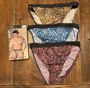 NEW Vtg Mens Sheerly Touch Ya Fashion String Tanga Polyester L 36-38 Briefs - Picture 1 of 6