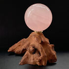 261G Natural powder crystal Ball Quartz Crystal Sphere Reiki Healing+Stand