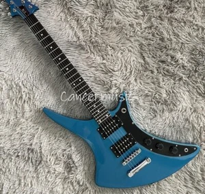 1980s X-79 Skyhawk Electric Guitar Metallic Blue Chrome Hardware HH Pickups - Picture 1 of 5