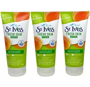 St. Ives Exfoliating Skin Scrub All Natural Apricot For Glowing Skin 3-Pk - Picture 1 of 4