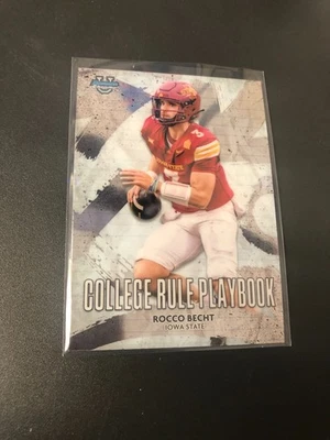 2025 Bowman Chrome U ROCCO BECHT College Rule Playbook #CRP-9 Iowa State - Image 1 of 2