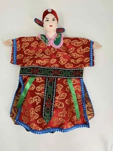 11,5 Zoll Vintage handgeschnitzte Holz Ton Chinesische Theater Oper Puppe  - Bild 1 von 8