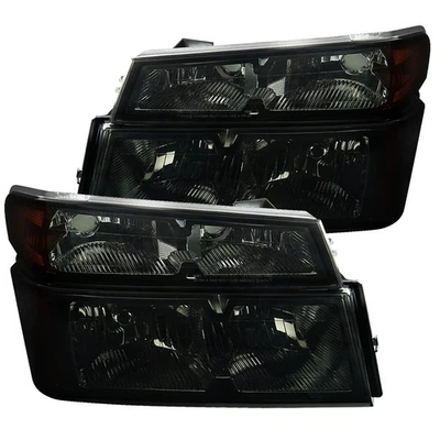 Fit 2004-2012 Colorado GMC Canyon Smoke Headlights Signal Lights Corner Lamps - Image 1 of 4