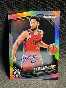 2024-25 Prizm Black Ben Simmons Auto Silver Prizm Auto Los Angeles Clippers - Picture 1 of 4