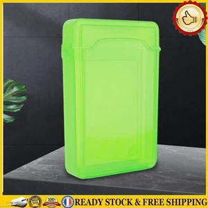 3.5 Inch IDE SATA HDD Hard Drive Disk Storage Box Plastic HDD Caddy Case(Green) - Afbeelding 1 van 12