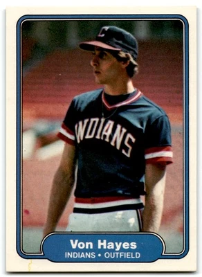 1982 Fleer Von Hayes Rookie Cleveland Indians #371 - Image 1 of 2