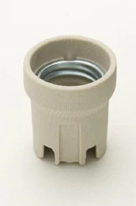 Jeani A40 Edison Screw E27 Light Bulb Ceramic Lamp Holder Fitting - Picture 1 of 12