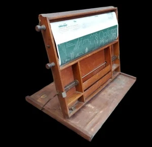 Antique Teachers Travel Desk Chalkboard Scroll Meyers And Co. 1900's - Picture 1 of 20