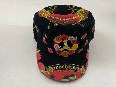 Vintage Raco Chicano by Christian  Audigier Military Style Hat Black Size 7 1/4 - Image 1 of 4