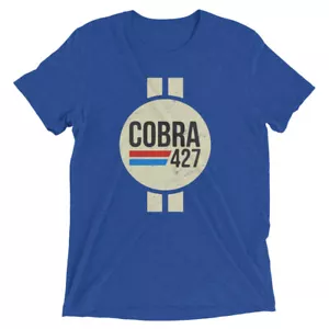 Cobra 427 Muscle Car Retro Logo Short sleeve tri-blend t-shirt - Picture 1 of 4