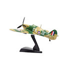 1/100 WWII UK Hurricane MKII Airplane Fighter Aircraft Model With Display Stand