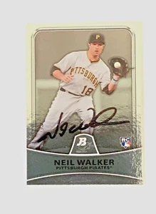 Neil Walker 2010 Bowman Platinum Rookie #83 Pirates AUTOGRAPHED Mint Condition! - Picture 1 of 2