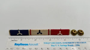 Vintage Gemsco Civil Air Patrol Cadet Training Red White Blue Ribbon Pin Badge - Picture 1 of 5