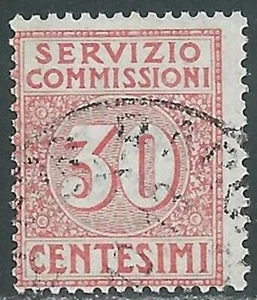 1913 REGNO SERVIZIO COMMISSIONI USATO 30 CENT - RE31-9 - Picture 1 of 1