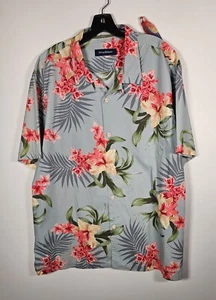 Tommy Bahama Hemd 2XL Herren 100% Baumwolle Oldschool Hawaii Knopfleiste Kurzarm - Bild 1 von 5